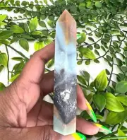 Amazonite Tower - Natural Amazonite Generator - 4.75" Amazonite Polished Point