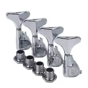 Wilkinson WJB-650 4Right Diecast Sealed 4 Strings Bass Tuners Tuning Pegs Chrome