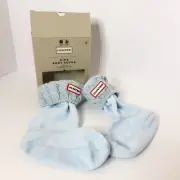 HUNTER Kids Fleece Boot Socks Medium Light Blue Size 11-13