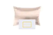 Royal Comfort Mulberry Silk Pillowcase Cover Twin Pack 51x76cm Champagne Pink