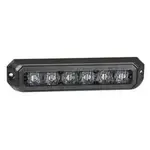 Narva 12-24V Low Profile LED Warning Light Amber, Smoked 6 x 1W LEDs Multi-Flash - 85206AS