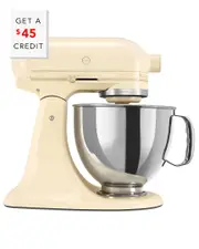 KitchenAid Artisan Series 5qt Almond Tilt-Back Head Stand Mixer with $45 Credit