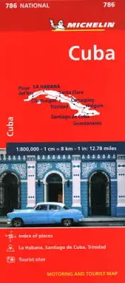 Cuba - Michelin National Map 786: Map by Michelin [Sheet Map]