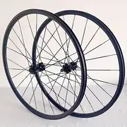 Bike 27.5 26 Inch MTB Wheel Set Disc Brake Thread-on Freewheel Quick Release Mountain Bike Front Rear Wheel Bearing Hubs 7 8 9 Speed (Color : Black, Size : 26inch)