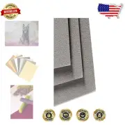 Versatile 50x70cm Pastelmat Card - Dark Grey - 5 Sheets of 360gsm Quality