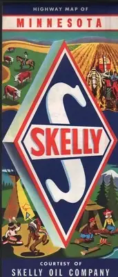 1961 Skelly Road Map: Minnesota NOS