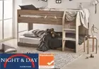 Brand New ZETLAND SINGLE BUNK BED LOWLINE SAFETY DESIGN WHITE AND OAK
