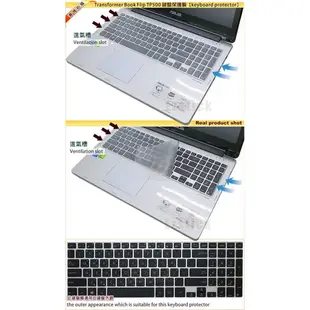 【EZstick】ASUS TP500 TP500U TP500UB TP500UA 專利透氣抗菌TPU 鍵盤保護膜