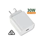 GaN 30W USB C Wall Charger with Power Delivery and QC4.0