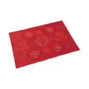 Olympus stamped Sashiko stitch kit "Placemat Nordic Designs Nordic", 31x45cm, Or