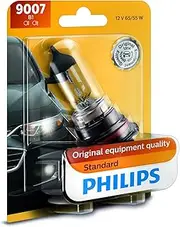 Philips 9007 Standard Halogen Replacement Headlight Bulb, 1 Pack