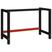 Metal Work Bench Frame Garage Storage Table Tool Shelf Rack Workshop