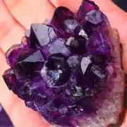Amethyst Geode Natural Crystal Quartz Stone Wand Point Energy Healing 30-40g