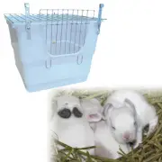 Rabbit Nest Box Bunny Hutch Habitat Cage Easy to Clean with Hanger Bunny Cage