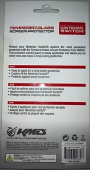 1 Tempered Glass Screen Protector KMD for Nintendo Switch Sealed New