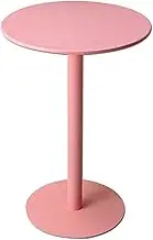 Pink Tall Top Table Round Bar Table for Cocktail Pub Coffee Tea Dining Bistro Table, Wine Drink Counter Table Kitchen Dining Desk, Sofa Side/end Table Small Table
