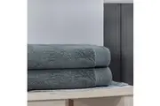 Bedding King 100% Pure Egyptian Cotton Bath Sheet - Cadet Grey