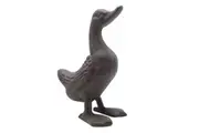 Mr Gecko Cast Iron Duck Hand Made Antique Rust Decor Figurine Statue
