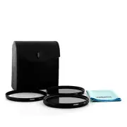 43mm Black Zykkor CPL/MCUV/ND4 Filter Kit for Canon EOS M EF-M 22mm F2 STM, New