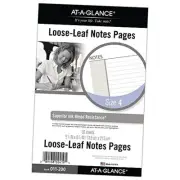 Day Runner Notes Pages, 87228 DAY-TIMER, Refill, Loose-Leaf , Undated, for