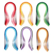 140 Quilling Strips Paper 1/8"(3mm) 54cm Paper Quilling Strip Gradient 6 Colors
