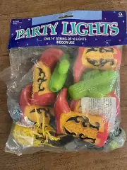 PARTY LIGHTS- cowboy, boot, cactus, 10 String lights, 14 Ft Western Party Indoor