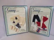 Lot Of 2-The world of Ginny fashions Fur Boots,Jacket- red jacket blue pants