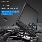For Samsung Galaxy S22 21 20 Ultra Heavy Duty Carbon Fiber Shockproof Case Cover