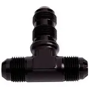 Aeroflow Bulkhead AN Tee -6AN, AF834-06BLK