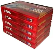 TDK Superior Normal Bias D120 IEC I / Type I For Everyday Recording Audio Cassette Tapes - 5 Pack by TDK