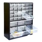 Randy & Travis Machinery Storage Cabinet Drawers 39 Plastic Tool Box Containers