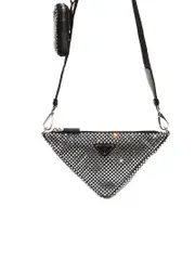 Prada Triangle with Artificial Crystals Shoulder Bag