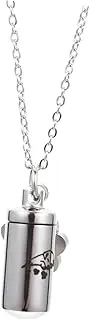 PENIKOKO Pet Ashes Necklace for Dogs Durable Urn Pendant with Dog Paw Print Memorial Keepsake Jewelry for Pet Ashes