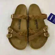 Birkenstock New w/ Box Franca Braided Cognac Oiled Leather Regular - Select Size