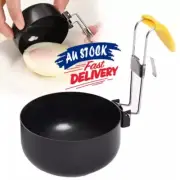 Collapsible Egg Poacher with Oil Brush Non-stick Boiler Egg Mold Ear-hook
