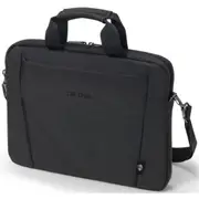 Dicota Eco BASE Slim Case Carry Bag for 15"-15.6" Laptops - Black Light Notebook Case with Protective Padding [D31308-RPET]