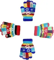 [TOGEVAL] Winter Gloves Women Insulated Full Finger Gloves Thermal Mittens for Kids Touchscreen Random Color