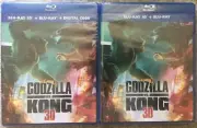 Authentic U.S. 1st Printing Release Godzilla vs. Kong 3D Blu-ray 2-Disc Set