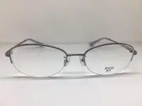 在飛比找Yahoo!奇摩拍賣優惠-Anna Sui銀色半框小臉近視眼鏡框架