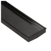 Tile Insert Shower Grate Stainless Steel W120mm x L1000mm Satin Black