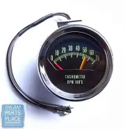 66 Chevelle Knee Knocker Dash Tach Chrome Bucket Tach 7000 RPM 5600 Redline