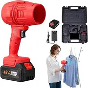 Leaf Blower Cordless - Electric Air Duster | Super Power Cordless Air Duster, Powerful Turbo Cleaner, Variable Portable Leaf Blower With Battery And Charger For Grass Lawn Driveway Garden Camping Snow