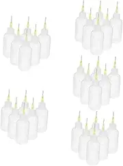 Mobestech 30pcs Precision Glue Applicator Bottles Squeeze Bottles Fine Tips for Accurate Glue Dispensing for Crafts Projects and Precise Application