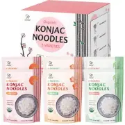 Organic Shirataki Konjac Noodles, Low Calorie, Keto Paleo, 3 Varieties, 52.8o...