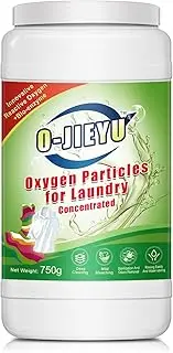 O-JIEYU Magic Oxygen Particles Washing Powder Fabric Solution Stain Removal and Sterilization Intrinsic Safety 750g (1, Household Cleaner)