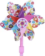 WHAMVOX Kids Mini Toys Mini Scooter Scooters Kids Bike Handlebar Pinwheel Girl s Pinwheel Kid s Accessories Ribbon Spinner Bicycle Basket Aldult Windmill Lock to Rotate Red