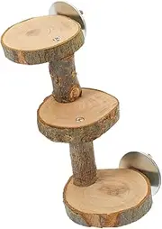 ibasenice Parrot Cage Ladder Climbing Platform for Birds Hamsters Small Animals Easy to Install Plaything Enhances Activity Space for Pet Exercise and Fun