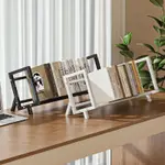 熱賣#桌麵伸縮書架立式飄窗床頭書櫃兒童書桌桌上置物架簡易鐵藝收納架MQ5L DHKO