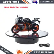 Black Rotary Turntable Mirror Top For Jewelry Watch Cosmetic Model Cars Display