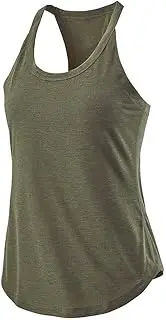 [Generic] Under Women Casaul Sport Solid Yoga Shirts Tie Workout Racerback Tank Tops Big Tall Top